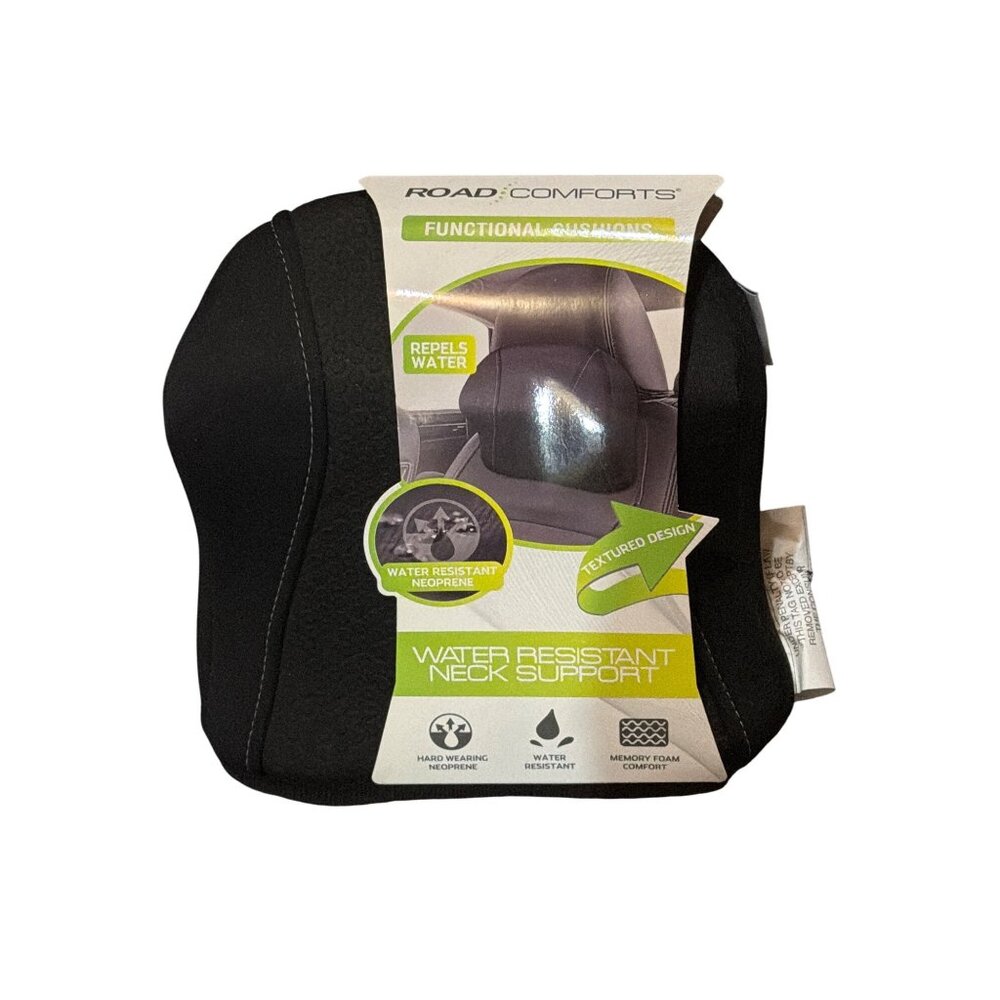 Road Comforts Neoprene Memory‎ Foam Neck Support Pillow Water Resistant Cushion